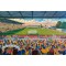 Field Mill Stadium Fine Art Glass Coasters - Mansfield Town FC